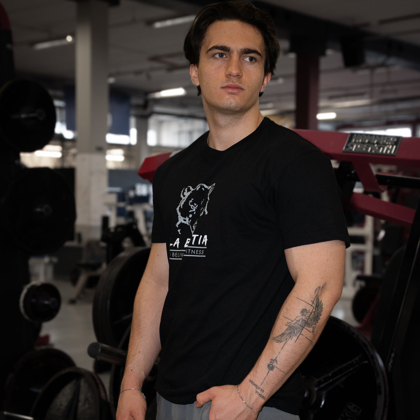 Men's Bodybuilding Shirt Schwarz - I believe in fitness