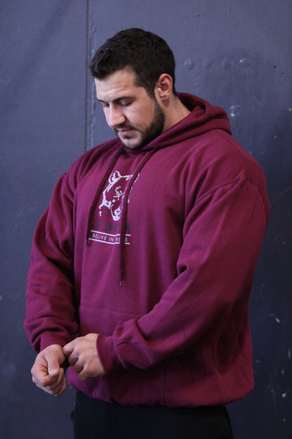 Men's Hoodie La Bestia Schwarz - I believe in fitness