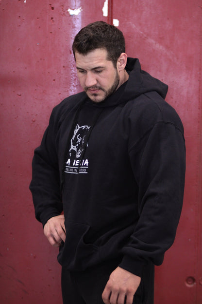 Men's Hoodie La Bestia Schwarz - I believe in fitness
