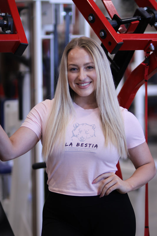 Girls Cropped Top La Bestia - I believe in fitness