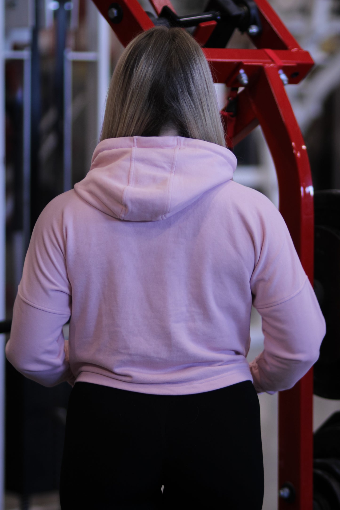 Girls Cropped Hoodie Schwarz - I believe in fitness